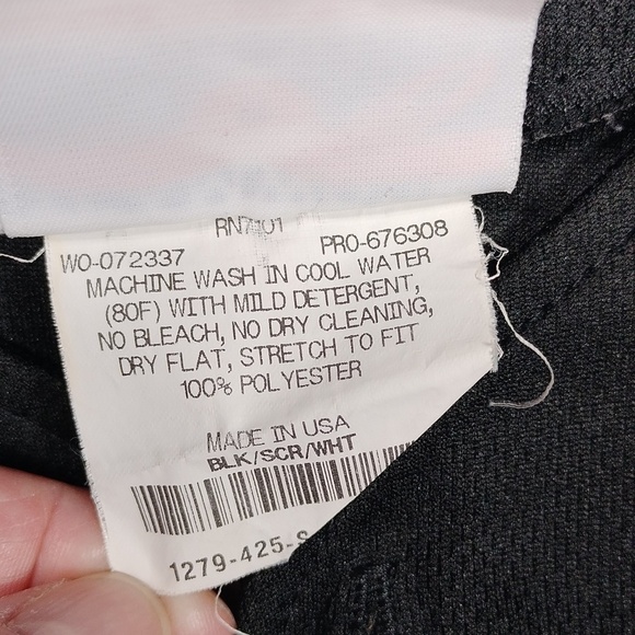 Teamwork athletic apparel mens short sleeved button down shirt size 34/36 - Picture 3 of 10